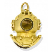 18ct Yellow Gold Divers Helmet