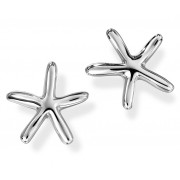 Silver Starfish Stud Earrings