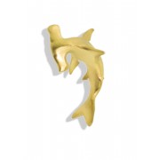 9ct Gold 3D Hammerhead Pendant