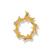 9ct Yellow Gold Hammerhead Ring Pendant