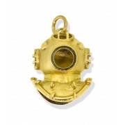 9ct Gold Divers Helmet Pendant