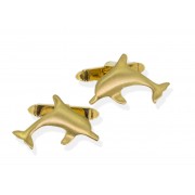 9ct Gold Dolphin Cufflinks