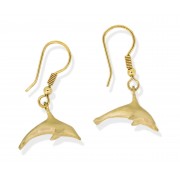 9ct Yellow Gold Dolphin Earrings