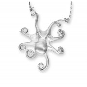 Silver Octopus on Hayseed Chain