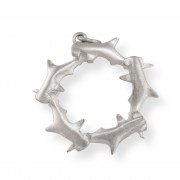 Silver Hammerhead Shark Ring Pendant