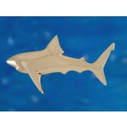 Gold Medium Great White Pendant