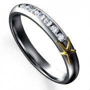 Platinum Starfish 7 Stone Diamond Eternity Ring