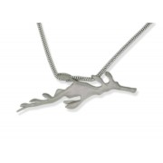 Silver Leafy Sea Dragon Necklace 