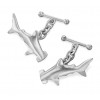 Silver Hammerhead Shark Cufflink