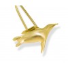 9ct Gold Penguin on Snake Chain Necklace