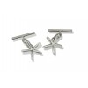Silver Starfish Cufflinks