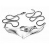 Silver Manta on Snake Chain Necklace