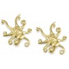 18ct Yellow Gold Octopus Earrings