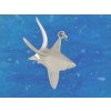 Silver Thresher Shark Pendant 