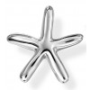 Small Silver Starfish Pendant on Picasso Jasper Bead Necklace