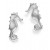 Silver Seahorse Stud Earrings