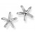 Silver Starfish Stud Earrings