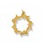 9ct Yellow Gold Hammerhead Ring Pendant