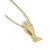9ct Yellow Gold Whale Pendant on Snake Chain Necklace