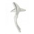 Silver 3D Blue Shark Pendant