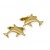 9ct Gold Dolphin Cufflinks