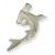 Silver 3D Hammerhead Shark Pendant