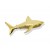 9ct Gold Great White Shark Pendant