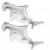 Silver Hammerhead Shark Earrings