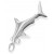 Silver Hammerhead Shark Pendant