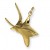 9ct Yellow Gold Thresher Shark Pendant