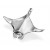 Silver Large Manta Ray Pendant