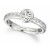 Platinum and Diamond Bubble Engagement Ring