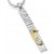 18ct Gold & Silver Single Seahorse Pendant on Snake Chain Necklace